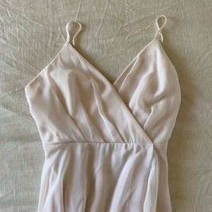 BIRDY GREY BRIDESMAIDS DRESS - size medium - worn once - PALE BLUSH color